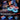 Two children playing with a glowing drone in a living room.